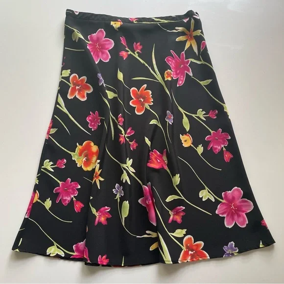 90s floral midi skirt - Picture 1 of 2